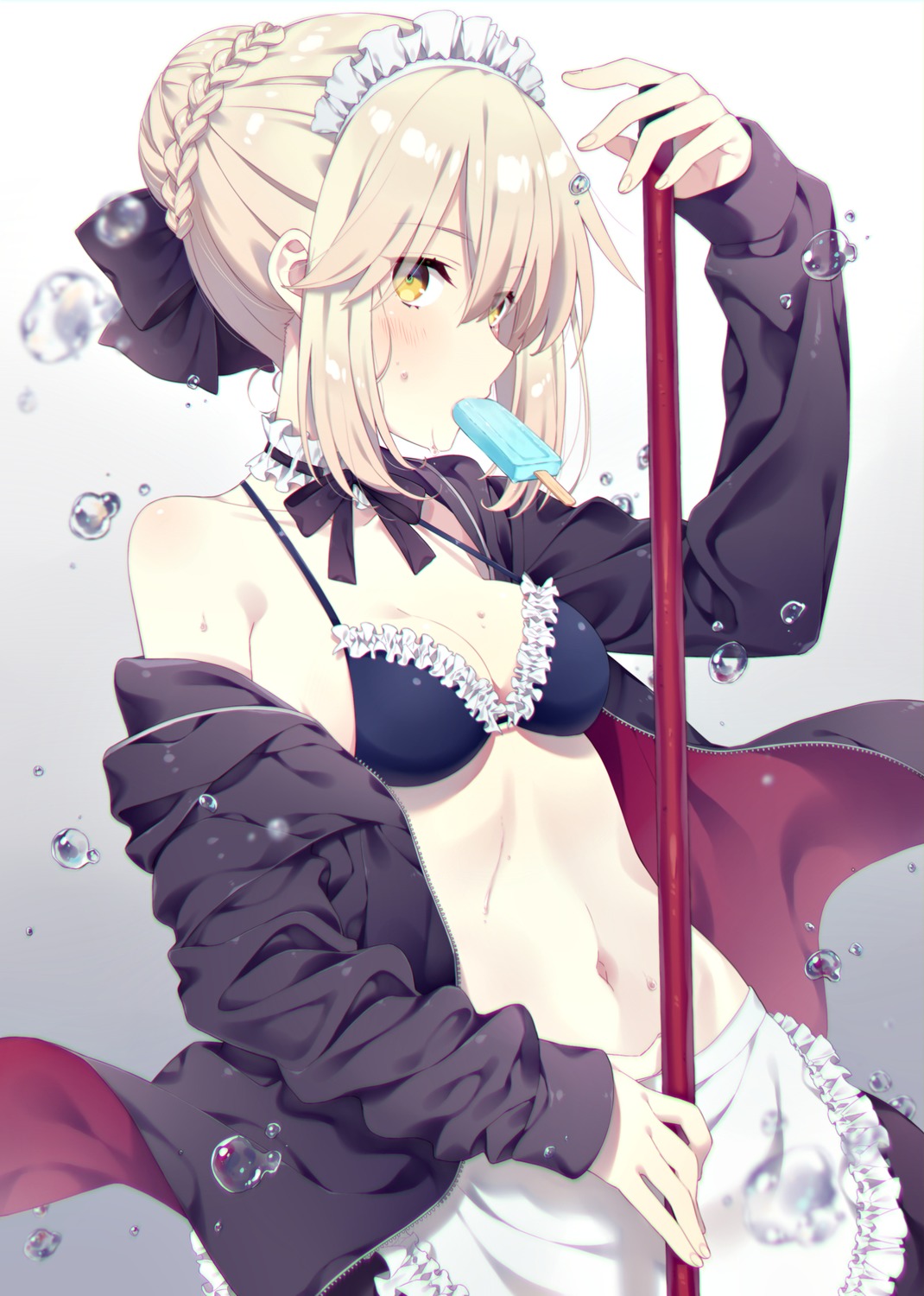 yande.re 516057 sample bikini_top cleavage fate_grand_order maid open_shirt sabe.jpg