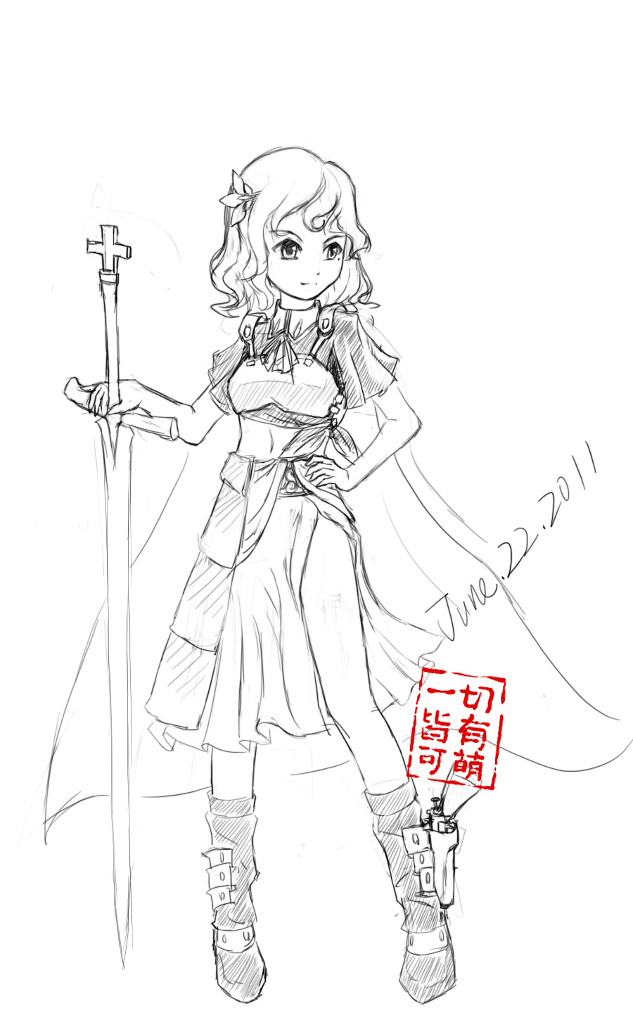 【幻之大陆传说】女骑士Mint的新形象。圣骑士装备。