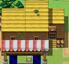 屋顶有阴影