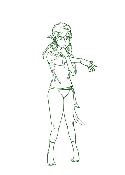 女水手线稿.png