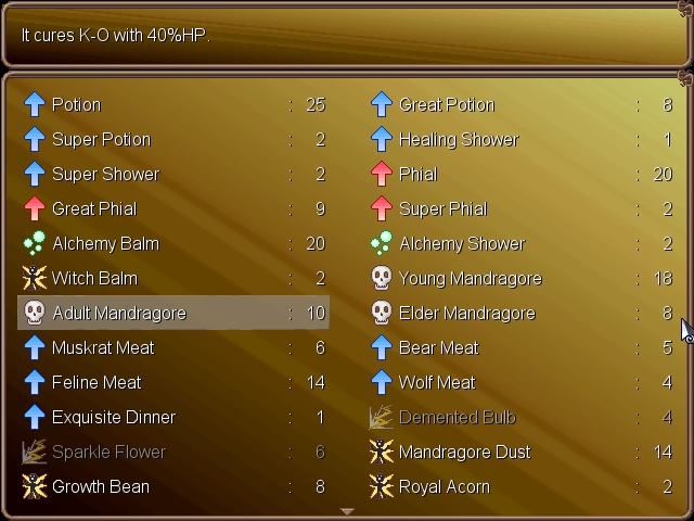 Items