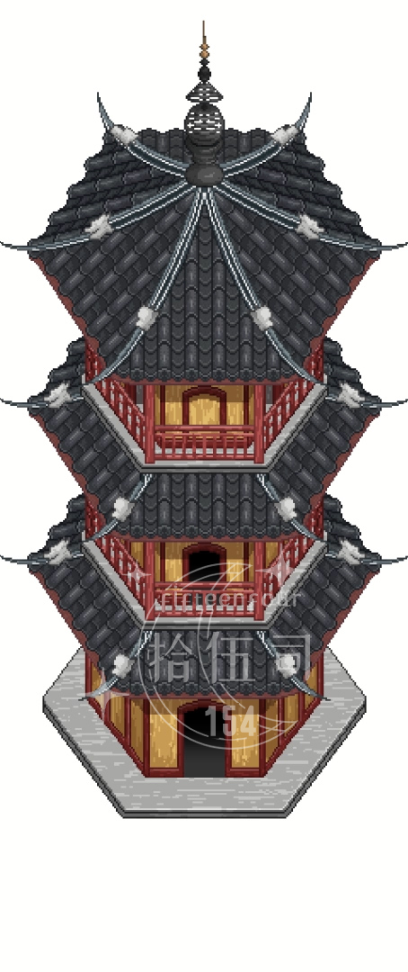 像素建筑-文笔塔..jpg