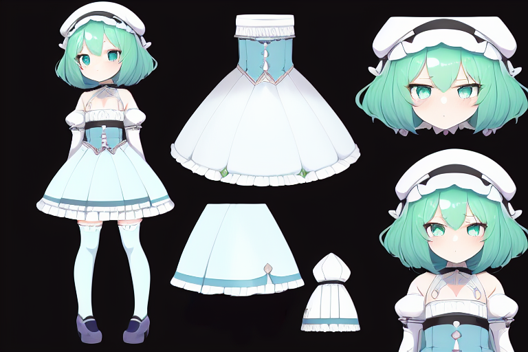 {charcter design},loli,petite and cute,white background, masterpiece, light blue.png