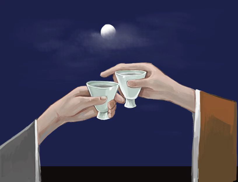 举杯图