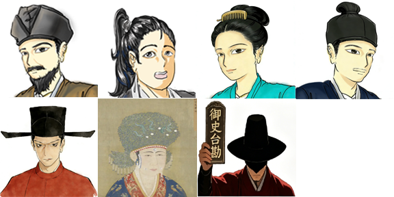 出场全员(分别是苏轼、张怀民、王闰之、苏辙、赵顼、曹太皇太后、皇甫遵) ... ...