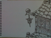 一幅作标题用的场景手绘图