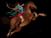 写实画风--美女骑士