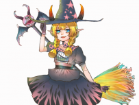 画完了小魔女