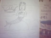 无聊画了一只人鱼