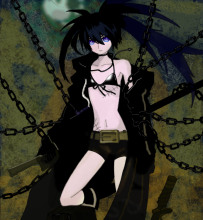 没别的，继续涂-。-BLACK ROCK SHOOTER