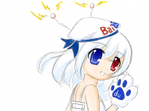 画了个清凉度娘（喂，我真的是画不出大尺度的画呀！）