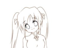 乖乖的萝莉[线稿]