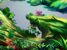 【我流】风景画的绘制过程....
