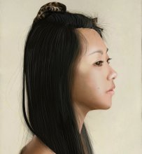 临摹绘画了个女生