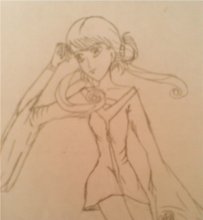 小时候的回忆 泛黄的铅笔画