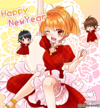 在生日的最後十幾分鐘內畫完了新年賀圖（？）