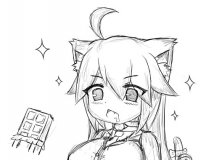 饞嘴の貓耳少女