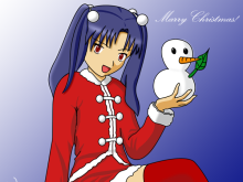 【圣诞活动应援】贫乳圣诞娘和小雪人..