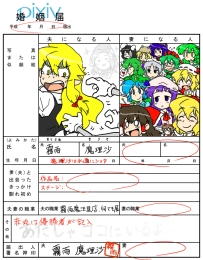 pixiv婚姻届 東方