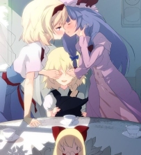 其实这俩才是百合 魔理沙什么的已然被排除了